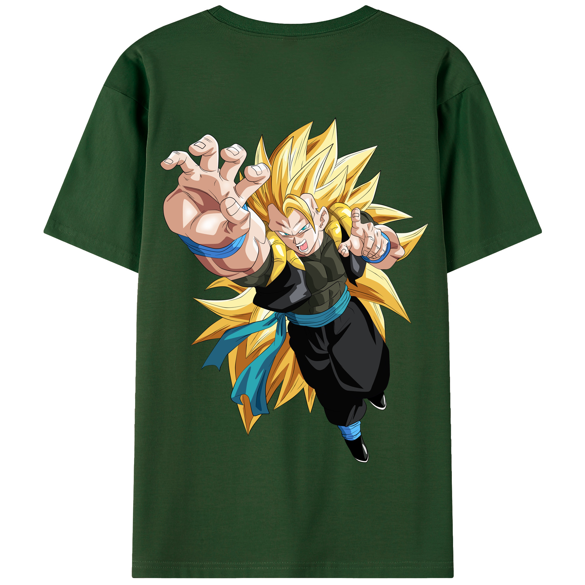 （画像用） ドラゴンボール ベジータ四世（Bejīta Yonsei）DRAGON BALL Vegeta IV 綿100％半袖Tシャツ（背面プリント）